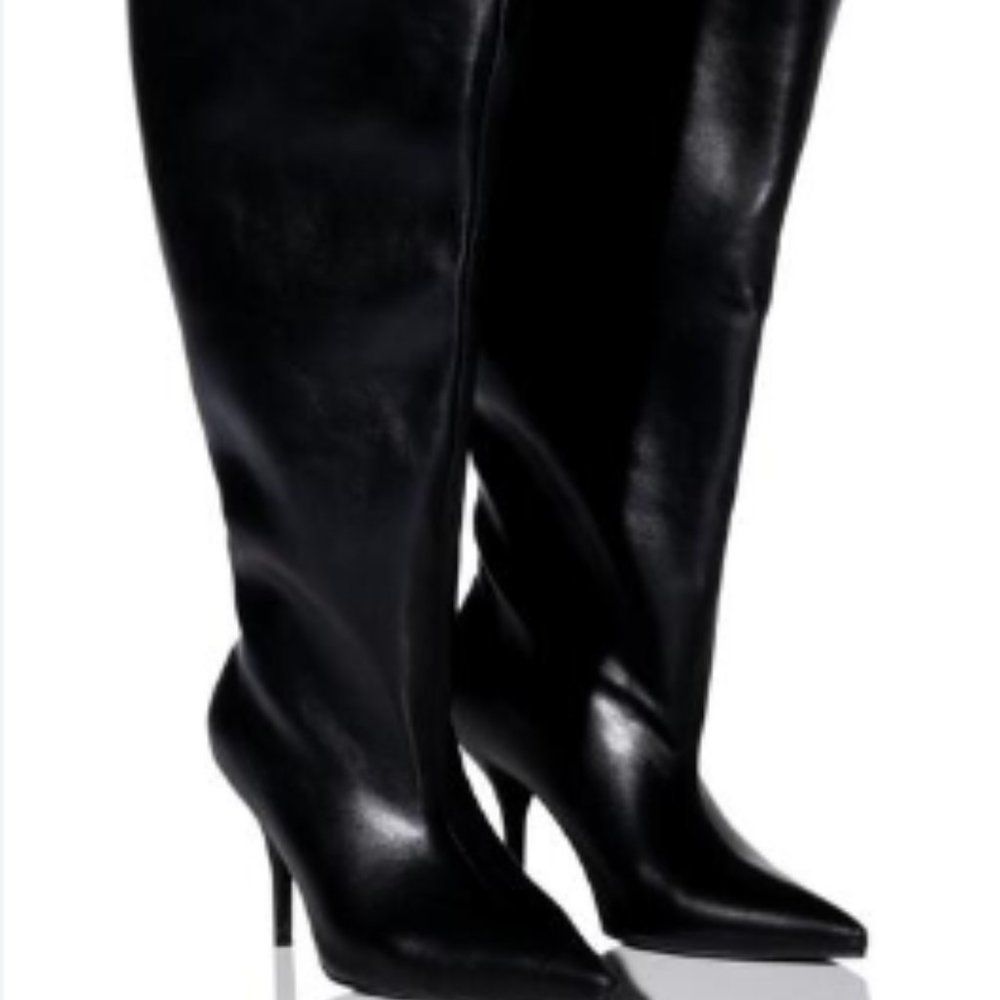 Azalea Wang Brighten Bucket Boot - Black